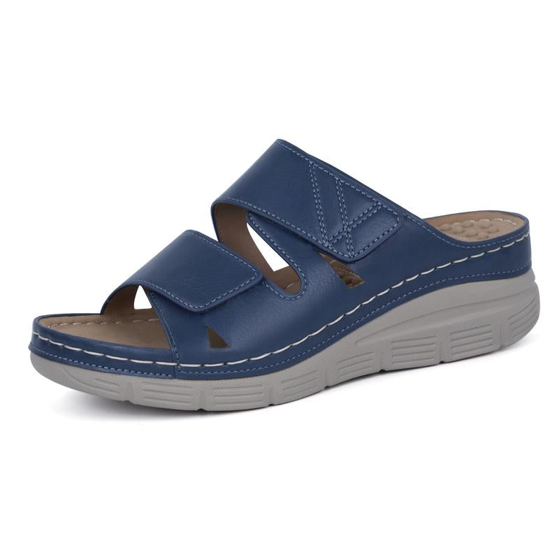 Ortho+Rest Women Arch Support Slides Orthotic Walking Sandals Orthopedic Summer Platform Sandals Girl Black