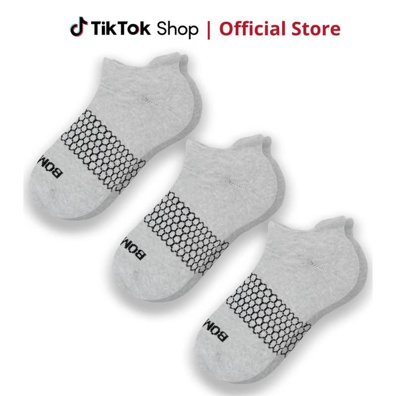 3 Pairs Bombas Women'S Ankle Socks | Women'S Tri-Block Ankle Socks | BB Socks for Men