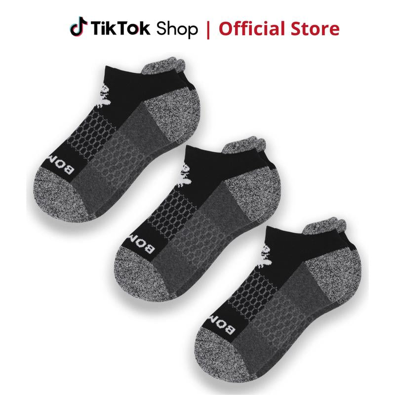 3 Pairs Bombas Women'S Ankle Socks | Women'S Tri-Block Ankle Socks | BB Socks for Men