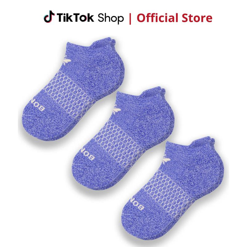 3 Pairs Bombas Women'S Ankle Socks | Women'S Tri-Block Ankle Socks | BB Socks for Men